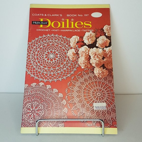 Vintage Coats & Clarks Priscilla Doilies Book 197 Crochet, Knit, Lace, Tatting - Picture 2 of 11